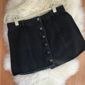 SALE! Black Denim Mini Skirt - Like New!